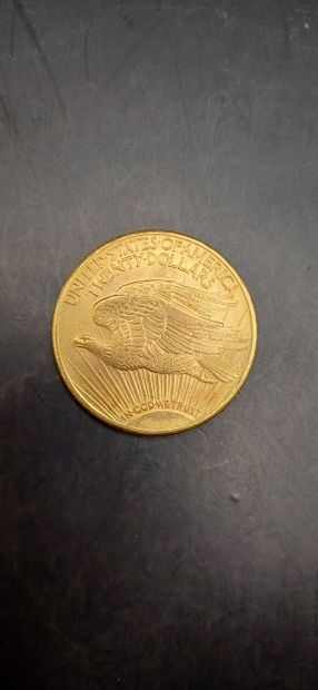 Pièce or de 20 Dollars, année 1911
Poids...