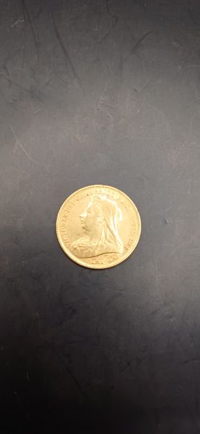 Half sovereign gold coin, year 1899
weight...