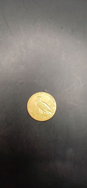 Two and a half Dollars gold coin, year 1914
weight...