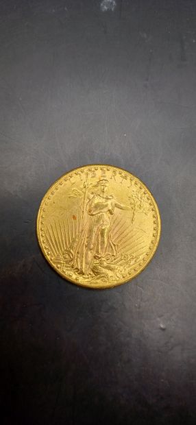 Pièce or de 20 Dollars, année 1927
Poids...