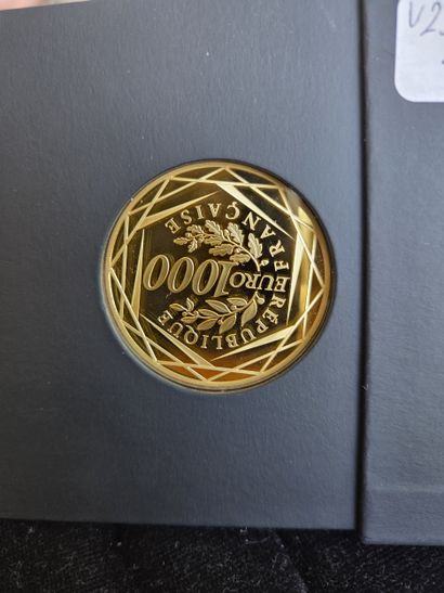 999/1000 gold coin of 1000€, year 2017 