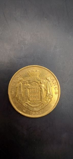MONACO
Pièce de 100 Francs or, année 1884
Poids...