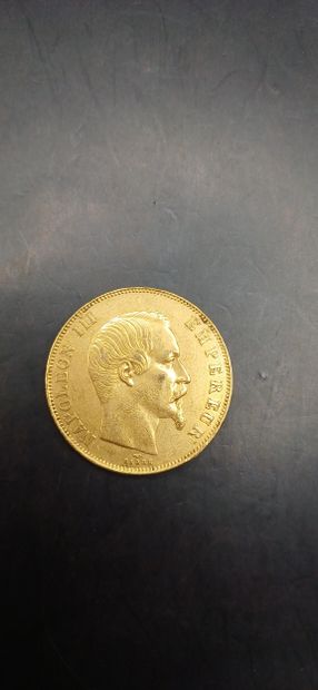 Pièce de 50 Francs or, année 1858
Poids 16,11g
LES...