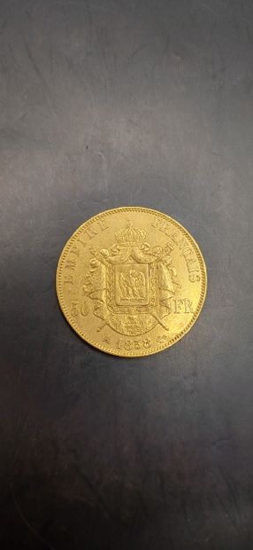 Pièce de 50 Francs or, année 1858
Poids 16,11g
LES...