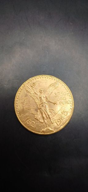 Pièce or de 50 Pesos Mexicains
Poids 41,56g
LES...