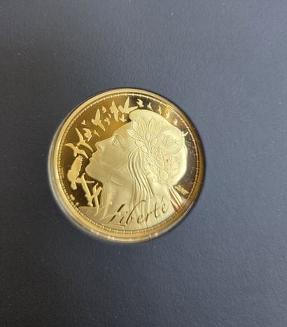 999/1000 gold coin of 1000€, year 2018 