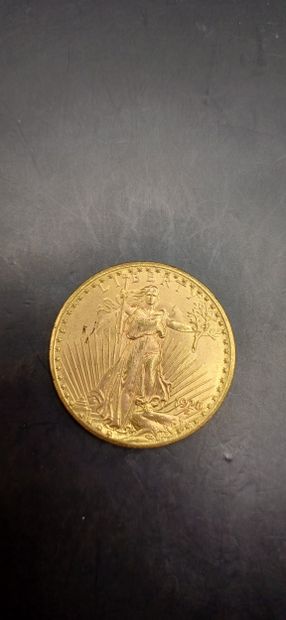Pièce or de 20 Dollars, année 1928
Poids...
