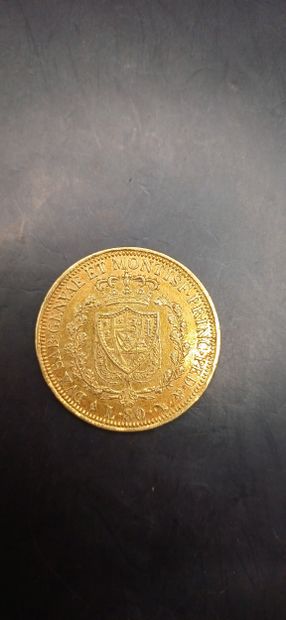 Italie-SAVOIE-SARDAIGNE
Pièce de 80 Lires...