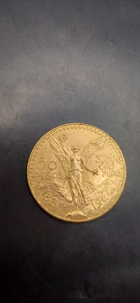 Pièce or de 50 Pesos Mexicains
Poids 41,66g
LES...