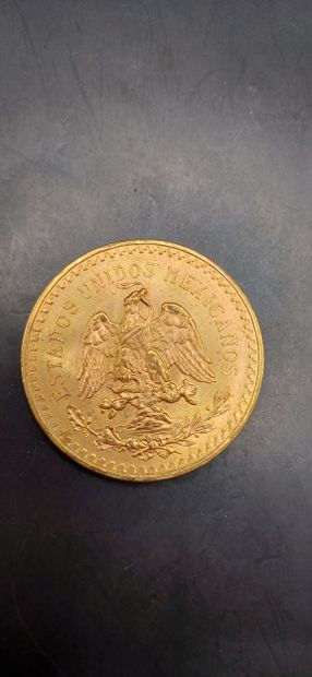 Pièce or de 50 Pesos Mexicains
Poids 41,56g
LES...
