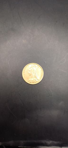Half sovereign gold coin, year 1891
weight...