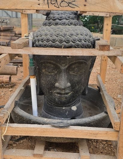 Tête Bouddha fontaine 40cm