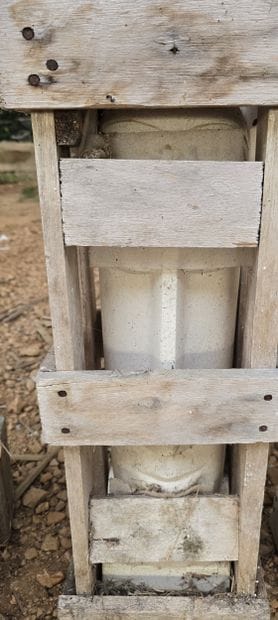Fontaine visage blanche 40cm