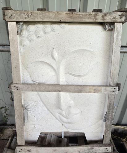 Fontaine visage blanche 100cm