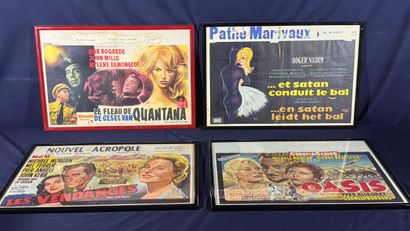 Lot of 11 framed Belgian movie posters.
Average...
