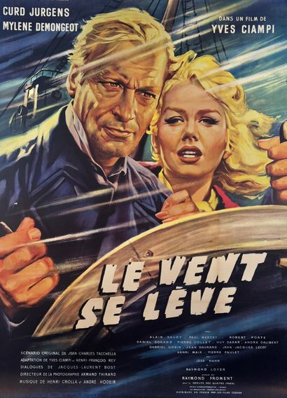 Le Vent se lève (1959).
French movie poster.
157x117...