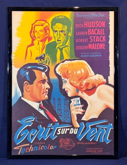 Ecrit sur du vent (1957).
Framed French movie...