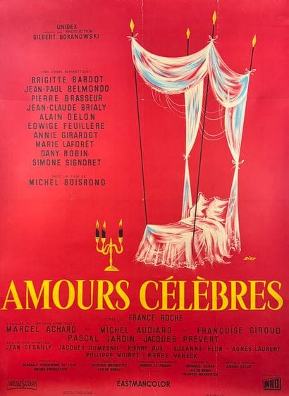 Amours célèbres (1961).
French movie poster.
155x115...