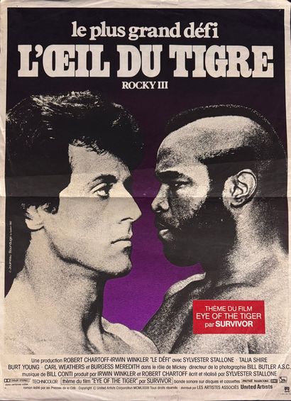 Rocky III (1982).
French movie poster.
Dimensions:...