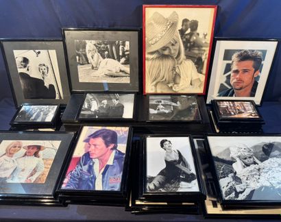 Lot of approx. 40 framed cinema photos of...