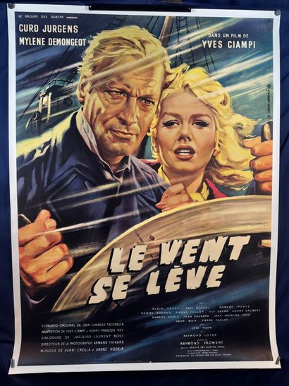 Le Vent se lève (1959).
French movie poster.
157x117...