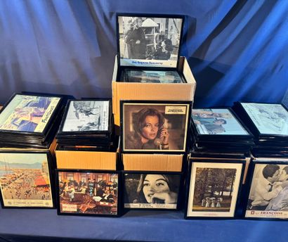 Lot of approximately 155 framed exploitation...