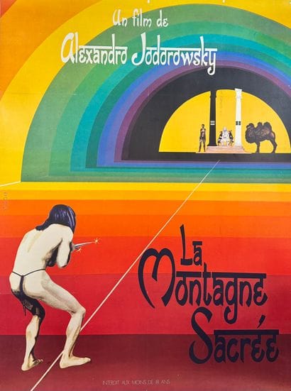 The Sacred Mountain (1973.
French movie poster.
155x117...