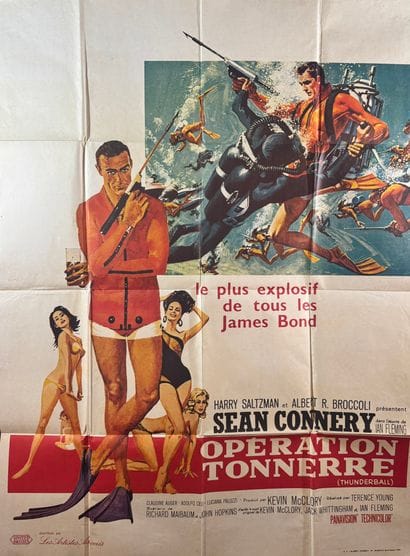 Operation Thunder (1965).
French movie poster...