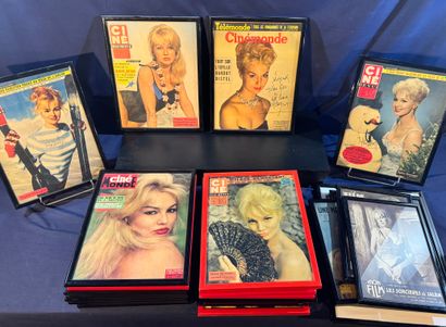 Lot of approx. 25 framed newspaper covers...