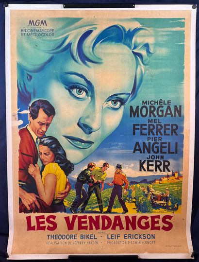 Les Vendanges (1957).
French movie poster.
158x117...
