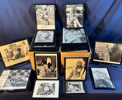 Lot of approximately 70 framed photos of...