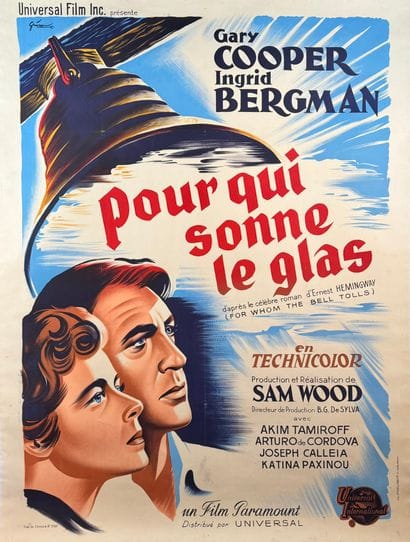 For whom the bell tolls (1943).
French movie...