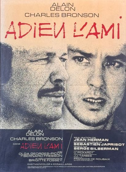 Adieu l'ami (1968).
Framed French movie poster.
Sight...