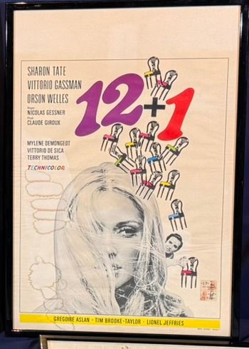 Lot of 10 framed Belgian movie posters.
Average...