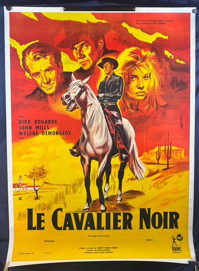 Le Cavalier noir (1961).
French movie poster.
152x115...