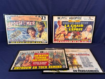Lot of 11 framed Belgian movie posters.
Average...