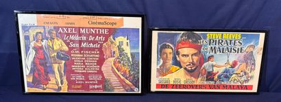 Lot of 11 framed Belgian movie posters.
Average...