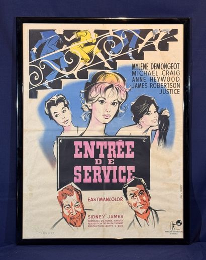 Service entrance (1959).
Framed French movie...