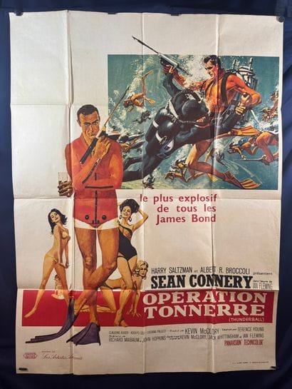 Operation Thunder (1965).
French movie poster...