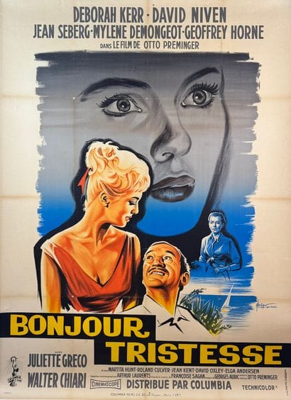 Bonjour Tristesse (1958).
French movie poster...
