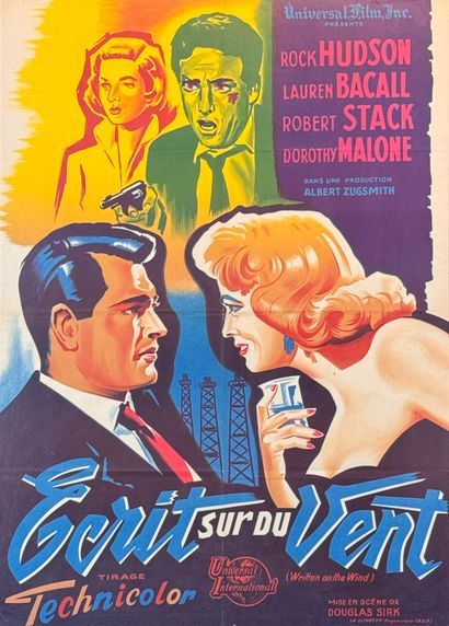 Ecrit sur du vent (1957).
Framed French movie...