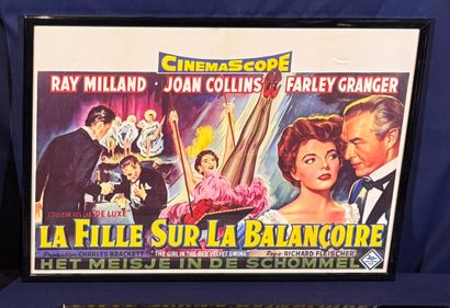 Lot of 10 framed Belgian movie posters.
Average...