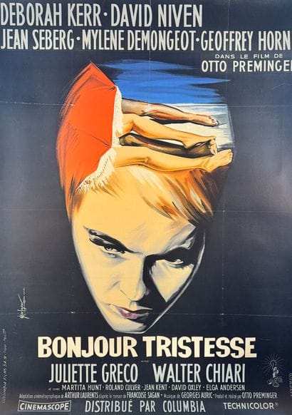 Bonjour Tristesse (1958).
French movie poster.
157x114...