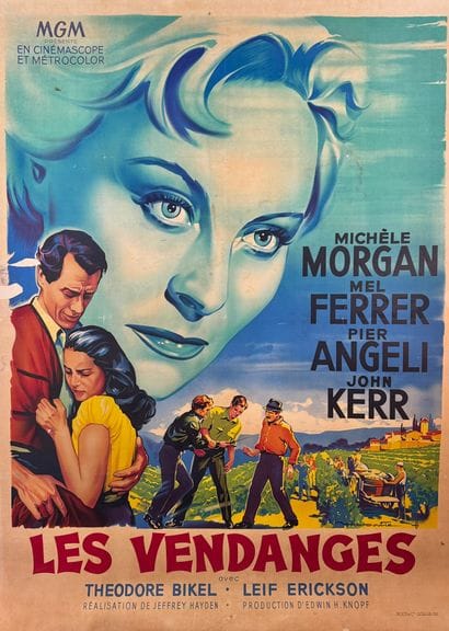 Les Vendanges (1957).
French movie poster.
158x117...
