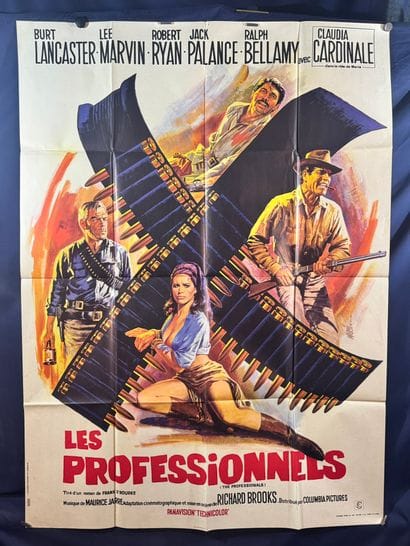 The Professionals (1966).
French movie poster...