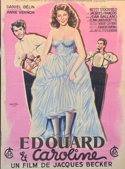 Edouard et Caroline (1950).
Framed French...