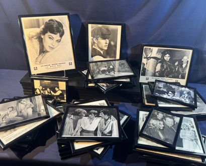 Lot of about thirty framed cinema photos....
