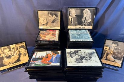 Lot of about 70 framed exploitation photos....