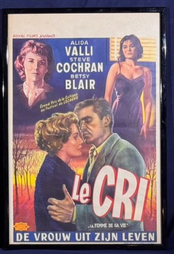 Lot of 9 framed Belgian movie posters.
Average...