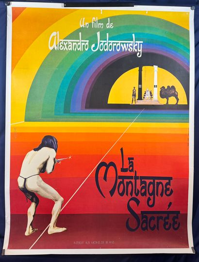 The Sacred Mountain (1973.
French movie poster.
155x117...